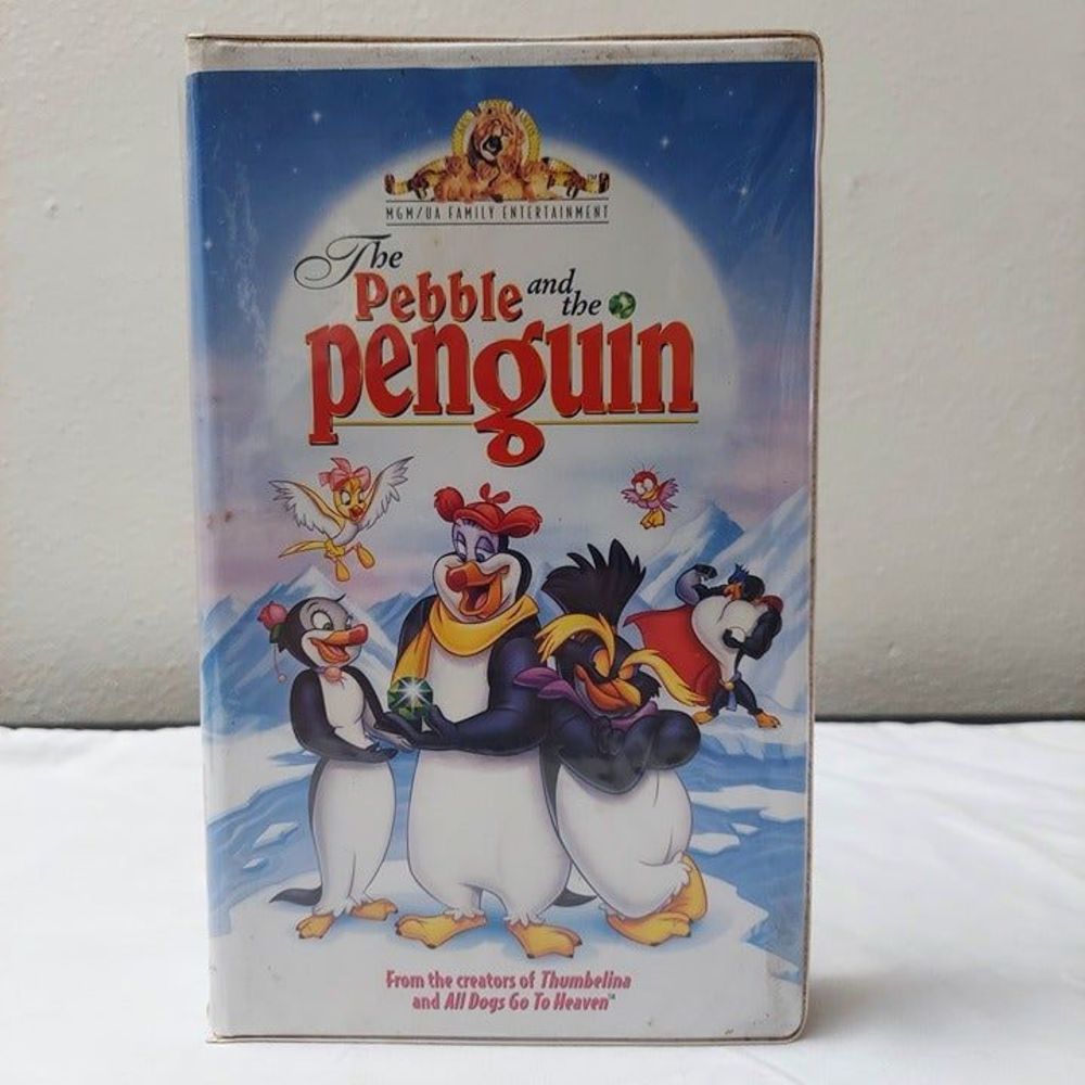 The Pebble and the Penguin VHS 1995 Soft Clam Shell Case CC Animated Bluth